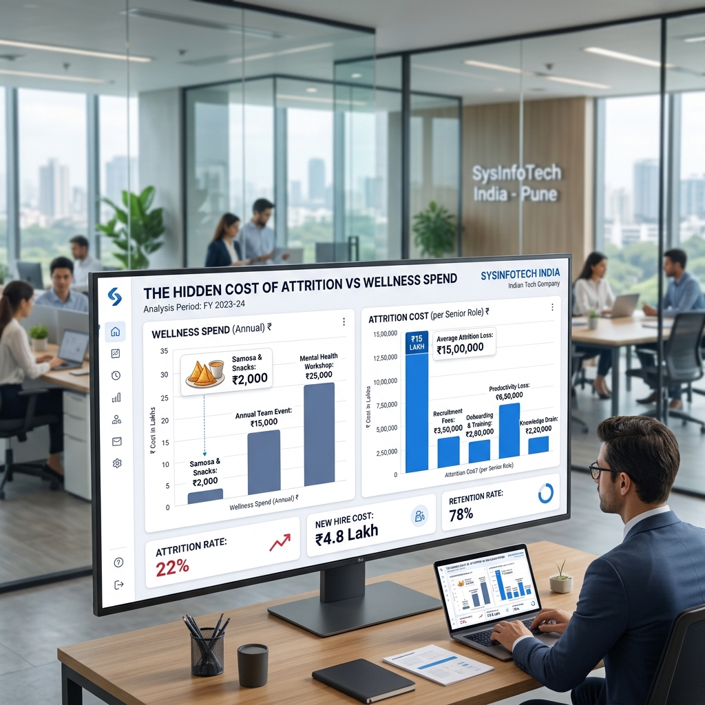 Attrition cost analytics vs wellness spend