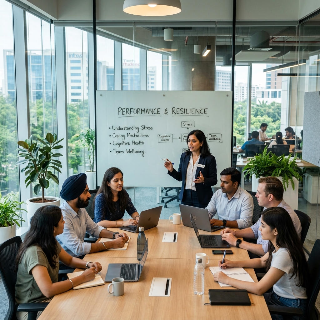 Employee engagement workshop in a Pune IT office